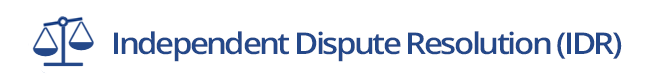 Independent Dispute Resolution, IDR